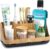 GFWARE Bathroom Organizers and Storage – Detachable 7 Slots Kids Electric Toothbrush and Toothpaste Holde Drainage for Bathroom Accessories Organization Counter Vanity Storage