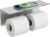 FORIOUS Double Toilet Paper Holder with Shelf, 304 Stainless Steel Wall Mount Commercial Toilet Paper Dispenser, Low Maintenance Bathroom Tissue Roll Holder for Hotel, Apartments, etc, Brushed Nickel