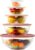 Glass Mixing Bowls with Lids Sets, 5 Packs Glass Bowls with Lids for Kitchen Baking, Meal Prepping and Salad, Bpa Free and Dishwasher Safe Serving Bowls, 0.2/0.5/1.1/2.1/3.7Qt