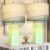 Scenekoy 23″ Alabaster Table Lamp Set of 2 with Night Light for Bedroom Living Room, Rotary Switch, Blue Table Lamp with Linen Shade, Modern Nightstand Lamps for Room Bedside Bedroom (Bulb Included)
