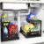 REALINN Under Sink Organizer, L-Shaped 2 Tier Pull Out Cabinet Organizer for Kitchen and Bathroom, Slide Out Under Cabinet Storage, Metal Under Sink Storage with Sliding Drawer, 50 lbs, Black 2 Pack