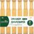 Lzerking Kitchen Drawer Dividers 6 Pack Bamboo Drawer | 17-22″ Adjustable, Spring Loaded, Expandable Utensil Organizer, Works in Kitchen, Dresser, Closet, Bathroom, Bedroom