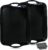 Czlizdyt 17.5 x 12’’ Large Melamine Serving Tray with Handles, Set of 2 Rectangular Melamine Serving Platters, Dishwasher Safe Trays for Eating, Appetizer, Charcuterie, Snack, Fruits, Desserts, Black