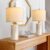 PoKat 20.75″ Small Modern Ceramic Table Lamps Set of 2 for Bedroom, White Bedside Lamps for Night Stands, Farmhouse Desk Home Decor Gift Nightstand Table Lamps for Living Room End Table Beige
