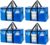 TAILI Extra Large Moving Bags, 4 Pack Blue Heavy Duty Totes For Storage with Visible Window, Wrap Around Handles, Storage Bags for Space Saving, Alternative to Moving Boxes