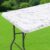 Smiry Spandex Fitted Tablecloth for 6 Foot Rectangle Tables, Washable Picnic Table Cover with Elastic, Stretch Reusable Table Cloth for Outdoor, Camping, Dining & Kitchen (Marble, 30″x72″)