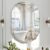 Krymnar 36×24 Inch Beveled Oval Bathroom Mirror, Frameless Copper-Free Silver Mirror, Modern Vanity Mirror, Decorative Wall Mirrors Over Sink for Restroom, Bedroom, Living Room, Bathroom, Entryway