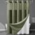 EUTXL Heavyweight Sage Green Hotel Shower Curtain – 256GSM Waffle Textured Heavy Duty Thick Fabric Shower Curtains for Bathroom,71W x 74H