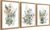 FYLDPSB 3Pcs Framed Wall Art Floral Wall Decor Living Room Canvas Art Botanical Pictures Sage Green Paintings Boho Artwork Modern Farmhouse Flower Prints for Bedroom Bathroom