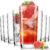LUNA & MANTHA Drinking Water Glasses Set, Lead-Free Crystal Highball Glass, Tall Glass Cups for Cocktail Parties,Clear set of 8,16oz