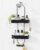 Kitsure Shower Caddy Hanging – No-Drill Bathroom Organizers and Storage, Wobble-Free Bathroom Shelves with Adhesive Tapes, Rust-Proof Shower Storage for Toiletries, Black, 28.5″ H