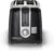 BLACK+DECKER 2-Slice Toaster, Extra Wide Slots for Bagels & Thick Bread, 6 Browning Settings, Removable Crumb Tray, Cancel Button, 850W, Black