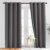 NICETOWN Gray Blackout Curtains for Bedroom 84 inches Long – Thermal Drapes Grommet Room Darkening Light Blocking Curtains Window Treatments for Living Room (2 Panels, W52 x L84, Grey)