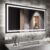 Amorho LED Bathroom Mirror, 55″ X30″ Mirror with Front Light and Backlit, Dimmable Bathroom Mirrors for Wall, Anti-Fog, Memory, 3 Colors, Double LED Lights, Shatter-Proof, ETL Listed