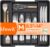 Lifewit Expandable Silverware Organizer, Plastic Utensil Tray for Kitchen Drawer, BPA Free Flatware Cutlery Holder, Space-Saving Storage for Spoons Forks Knives, 8-13.8 x 11.2 x 1.4 inch, Black