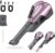 Shop-Vac S4 20V Handheld Vacuum Cordless with Brushless Motor, Rotatable Nozzle, Dual-Speed Powerful 16000 Pa Suction Portable Vacuum for Home & Pet Hair, Wall-Mounted, LED Light, Purple