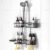 REINHARDT Adjustable Shower Caddy Hanging Rustproof Shower Caddy for Handheld Showerheads, Shower Organizer with Hooks Soap Holder Toothbrush Holder, Anti-Swing Shower Rack Bathroom Accessories, Black