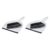 Amazon Basics Small Portable Mini Dustpan and Brush Set for Indoor Outdoor Floor Cleaning, Gray, Pack of 2