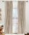 100% Blackout Shield Linen Blackout Curtains for Bedroom 84 Inches Long, Back Tab/Rod Pocket Living Room Drapes, Thermal Insulated Blackout Curtains 2 Panels Set, 50″ W x 84″ L, Oatmeal