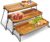 3 Tier Cupcake Stand and Towers Large Serving Tray for Party Acacia Wooden Dessert Table Display Set Decorative Tray Tiered Tray Decor Small Chees Charcuterie Boards Rustic Wood Serving Platters Trays