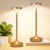 Rechargeable Cordless Table Lamps,6000mAh Portable LED light,Up to 72 Hours,Battery Operated Table Light,Dimmable Touch Control, Waterproof for Restaurant, Dining , Outdoor Patio & Home (Titanium 2)