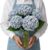 26‘’ Real Touch Light Blue Silk Hydrangea Artificial Flowers, Large Lifelike Silk Flowers with Long Stems, Faux Plant for Wedding Bouquet Table Centerpieces Party Home Indoor(5PCS Single flower)