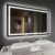 Amorho LED Bathroom Mirror 48” X30” with Front and Backlit, Stepless Dimmable Wall Mirrors with Anti-Fog, Shatter-Proof, Memory, 3 Colors, Double LED Vanity Mirror (Horizontal/Vertical)