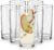 Libbey Heavy Base Drinking Glasses Set of 8, 15.5 Oz Elegant, Weighted Clear Water Glasses, Dishwasher Safe Glass Cups Set for Parties, Birthdays
