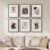 Framed Neutral Abstract Wall Art for Living Room, Set of 6 Minimalist Black Beige Prints Artwork for Walls, Modern Matisse and Geometric Pictures for Bedroom Dining Room Bathroom Wall Decor 11×14 In