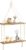 Mkono Macrame Hanging Shelf Boho Wall Decor 2 Tier Handmade Cotton Rope Rustic Wood Floating Shelves Display Photos Plants Hanging Storage Shelving for Living Room Nursery Bathroom Bedroom