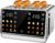 Smart Toaster 4 Slice with Dual Touchscreen & Independent Controls, 1800W Stainless Steel, Wide Slots for 6 Bread Types & Toast Settings,Single-Slice Modes, Defrost, Reheat