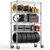 M MZG 5-Shelf Storage Shelves,Wire Shelving Heavy Duty Metal Storage Shelving Unit Adjustable Garage Shelving Rack Pantry Kitchen (Chrome, 5 Tier,17.7″ D x 47.2″ W x 76.7″ H)