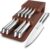 imarku Drawer Knife Set, 10 PCS Japanese Stainless Steel Knife Block Set, Kitchen Knife Sets with Wooden Drawer Organizer, Dishwasher Safe, Ultra Sharp Chef Knife, Gifts for Men