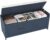 HOMEFORT 41.3″ Shoe Bench with Lift Top Storage, Entryway Bench with Cushioned Seat, Wooden End of Bed Bench, Shoe Cabinet Bench with Hidden Storage Space, for Bedroom, Hallway,Blue