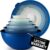 Zulay Kitchen 12 Piece Plastic Mixing Bowls with Lids Set – Leak-Proof Microwave & Freezer Safe Stackable Mixing Bowl Set for Preparing, Serving and Storing – Non-Slip Large Nesting Bowls (Blue Ombre)