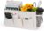 Bedside Storage Caddy/Bedside Hanging Storage Bag for Headboards Bunk Beds Dorm Rooms Book Phone Magazine Holder (New White)
