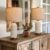 OYEARS 22.5″ Bedside Table Lamps Set of 2, Farmhouse Table Lamp with USB A+C Charging Ports,Vintage Nightstand Lamp for Bedrooms and Living Rooms, Retro Resin End Table Lamp, Beige and Brown