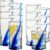 Libbey Tumbler and Rocks Glasses Drinking Set, Unique Blue Ribbon Drinking Glasszes for Dining, Dishwasher Safe Bar Glassware Set