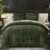Ivellow Crushed Velvet Comforter Set Queen Green Comforter Set 5pcs Ultra Soft Lightweight Breathable Bedding Set Luxury Cozy Flannel Comforter Queen Size (1 Comforter,2 Pillow Shams, 2 Euro Shams