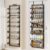 8 Tier Pantry Door Organizer, 2 IN 1 Over the Door Pantry Organizer with Metal Adjustable Baskets,Spice Rack Wall Mount or Door Organizer, Door Spice Rack for Pantry