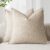 Foindtower Pack of 2, Decorative Linen Soild Throw Pillow Covers Soft Accent Cushion Case Boho Farmhouse Neutral Pillowcase for Couch Sofa Bedroom Living Room Home Decor 20 x 20 Inch Natural Beige