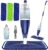 Microfiber Spray Mop for Floors Cleaning: Wet Dry Hardwood Floor Mops with 3 Washable Reusable Pads for Swiffer Powermop – Flat Mop with Sprayer for Tile Wood Laminate Vinyl Marble