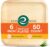ECO SOUL Palm Leaf Like Bamboo Plates, 6 Inch Square, 50 Pack Bulk Disposable Appetizer & Dessert Tableware, Compostable Biodegradable Natural Wooden Small Party Plates for Wedding, Catering, Events