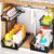 Under Sink Organizers and Storage, 2 Pack L-Shaped Pull Out Cabinet Organizer, 2 Tier Sliding Storage Rack with Adjustable Height, Metal Under Sink Shelf for Kitchen, Bathroom, Pantry, Black
