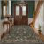 Hazo Haus Vintage Floral Area Rug 5×7 for Living Room – Dark Green Forest Bird Rugs for Bedroom, Dining Room, Office, Non Slip Stain Resistant Low Pile