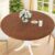 Smiry Round Picnic Tablecloth, Waterproof Elastic Fitted Table Covers for 45″ – 56″ Tables, Wipeable Flannel Backed Vinyl Tablecloths for Camping, Indoor, Outdoor, Brown