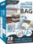 Cozy Essential Vacuum Storage Bags, 80% Compression Vacuum Seal Space Saver Plastic Packaging Bags for Clothes, Blankets, Pillow, Bedding, Comforters, Sealer Clothing Storage,20 Combo