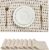 Leetaltree Beige White Placemats Set of 8 – Heat Resistant Non-Slip Place mats for Dining Table, Washable Durable PVC Vinyl Woven Table Mats(Beige White, 8)