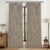 Pinch Pleated Drapes Linen Room Darkening Curtains 96 Inches Long for Bedroom, Taupe Black Out Floor to Ceiling Sound Dampening Double Layer Living Room Viral Windows Burg 2 Panels Set Burlywood Birch