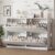Xixini Shoe Storage Cabinet for Entryway with 4 Flip Drawers, Sturdy Wood Hidden Shoe Storage, Freestanding Narrow Slim Shoe Organizer for Front Door Entrance, Living Room, Hallway, Bedroom, White